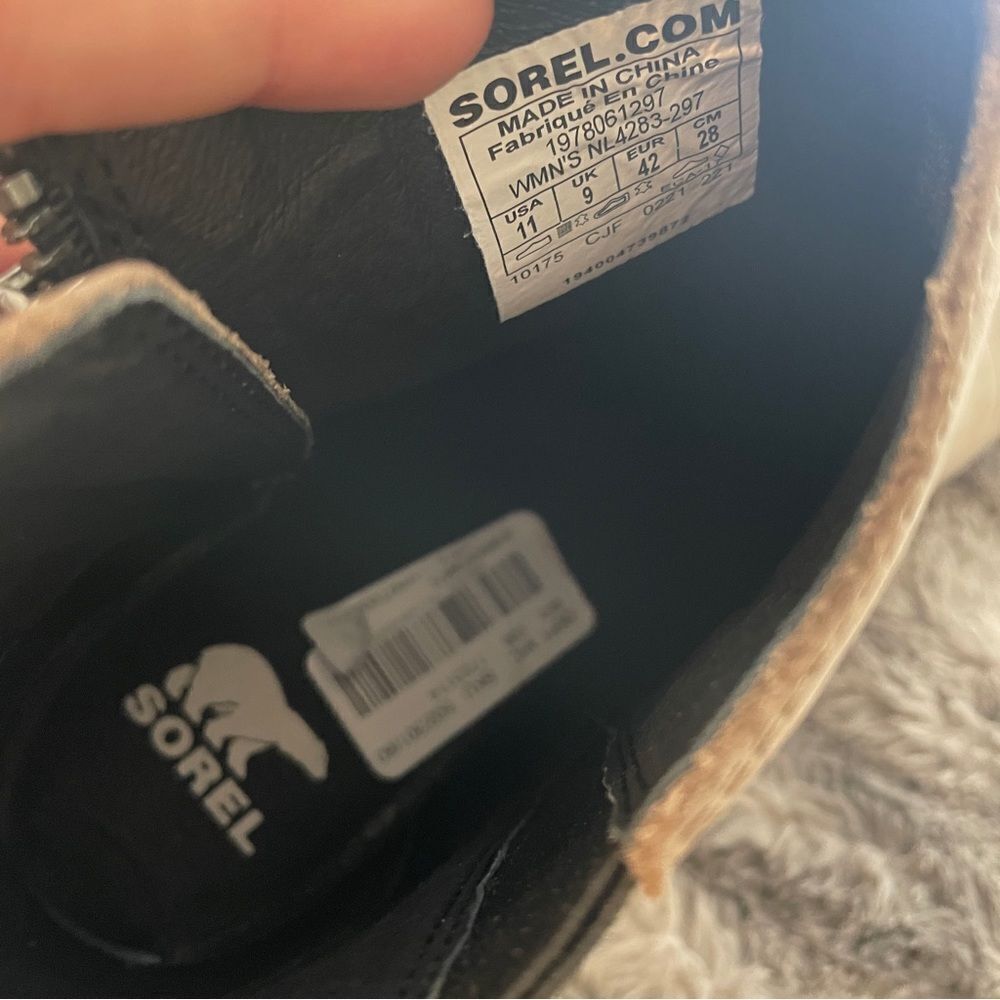 Sorel Joan Uptown Zip Leather Wedge Booties - Picture 6 of 6